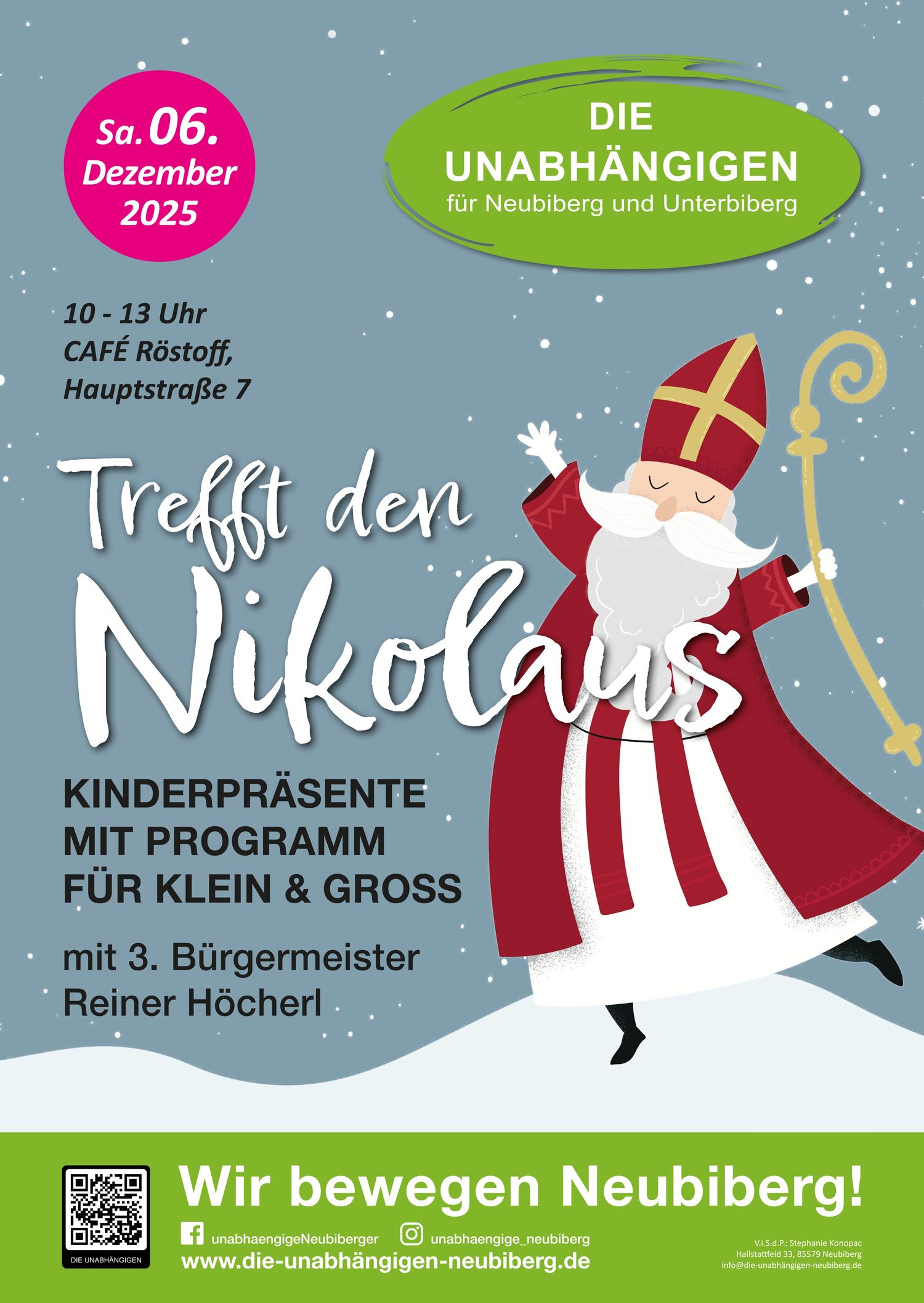 DIE UNABHAENGIGEN Trefft den Nikolaus Plakat